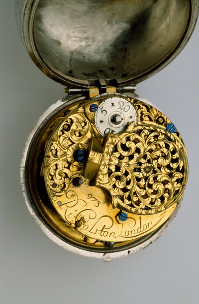 Interior of a Pair-Cased Verge Watch by Richard Colston
